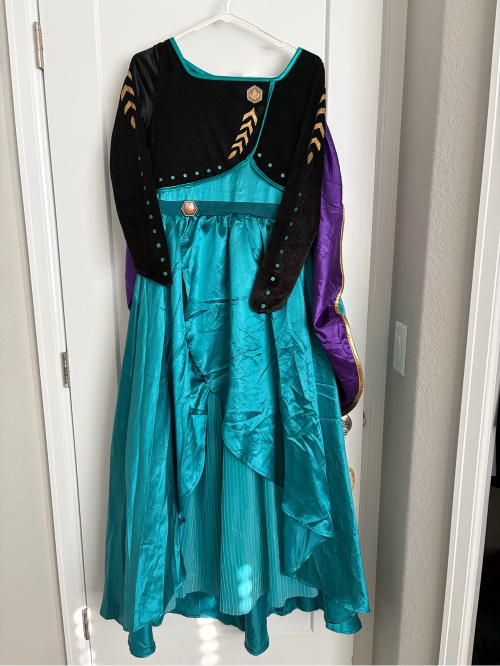 Disney women’s frozen 2 queen Anna costume size small adult